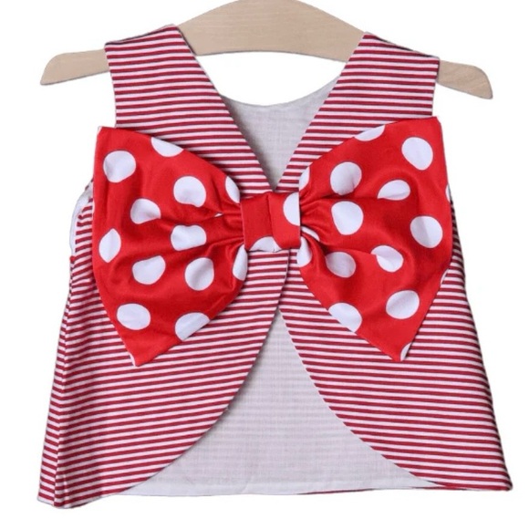 Smocked Flamingo Minnie Mouse set - Picture 2 of 2